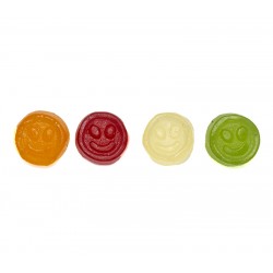 Bote candy crsital Emoji. Gominolas sin azúcar